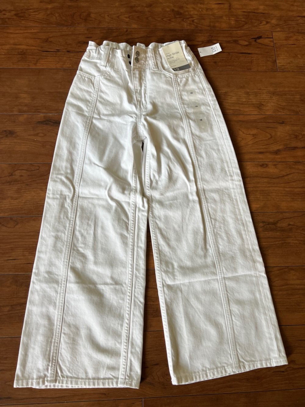 GAP Wide Leg White Kids Jeans